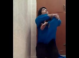Indian Teen Beauty Fingering infront of Cam on Bathroom Floor