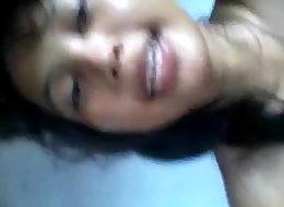 Aliya shows herself on webcam